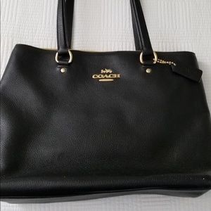 NWT Coach Tote - Black Pebble Leather